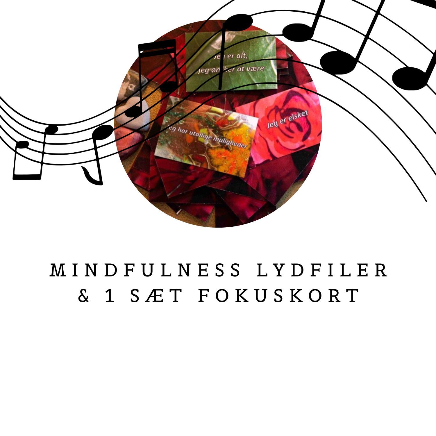 Du får mindfulness lydfiler og fokuskort